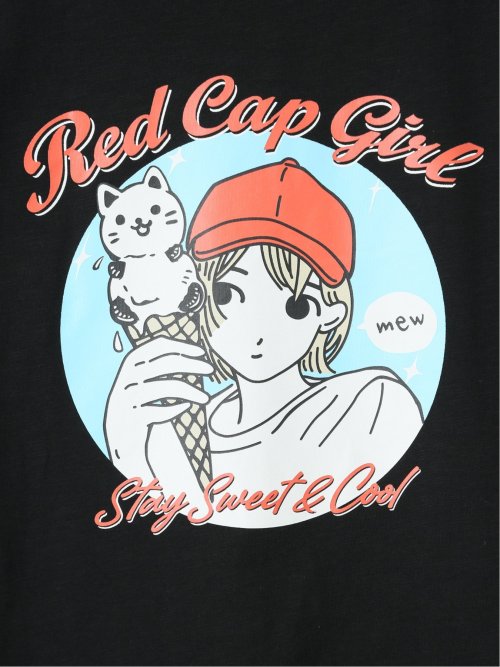 【大きいサイズ】レッドキャプガール/RED CAP GIRL 接触冷感 クルーネック 半袖 Tシャツ
