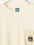 Tシャツ メンズ 長袖 大きいサイズ 綿混 ワッフル クルーネック 胸ポケット ジェリー/GERRY