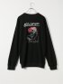 Tシャツ メンズ 長袖 大きいサイズ 綿混 ワッフル ヘンリーネック バックプリント レッドキャプガール/RED CAP GIRL