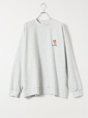 トレーナー メンズ 長袖 大きいサイズ ストレッチ スエット クルーネック リラックマ レッドキャプガール/RED CAP GIRL