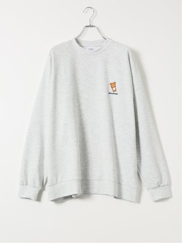 トレーナー メンズ 長袖 大きいサイズ ストレッチ スエット クルーネック リラックマ レッドキャプガール/RED CAP GIRL