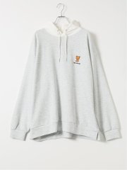 プルオーバー パーカー メンズ 長袖 大きいサイズ ストレッチ スエット フーディー リラックマ レッドキャプガール/RED CAP GIRL