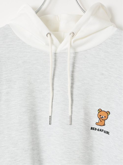 プルオーバー パーカー メンズ 長袖 大きいサイズ ストレッチ スエット フーディー リラックマ レッドキャプガール/RED CAP GIRL