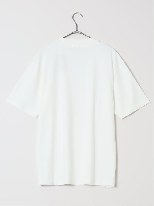 【DRESS T-SHIRT】シルケットコットン スロープネック半袖Tシャツ