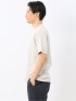 【DRESS T-SHIRT】シルケットコットン スロープネック半袖Tシャツ