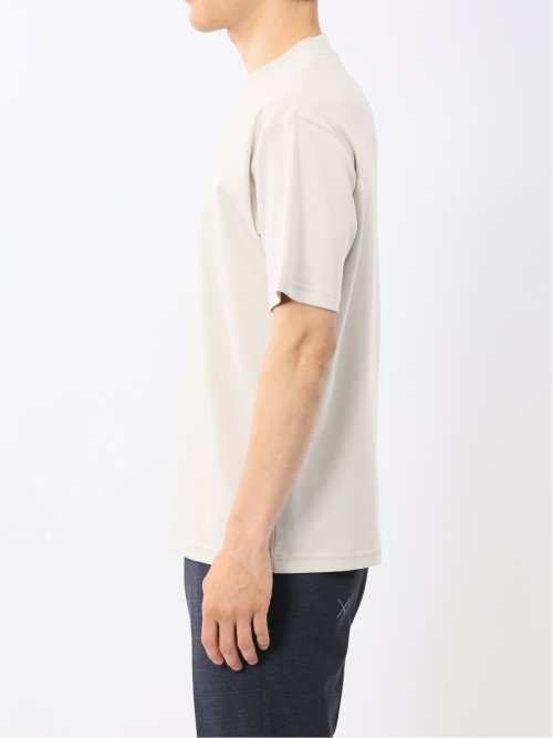 【DRESS T-SHIRT】シルケットコットン スロープネック半袖Tシャツ