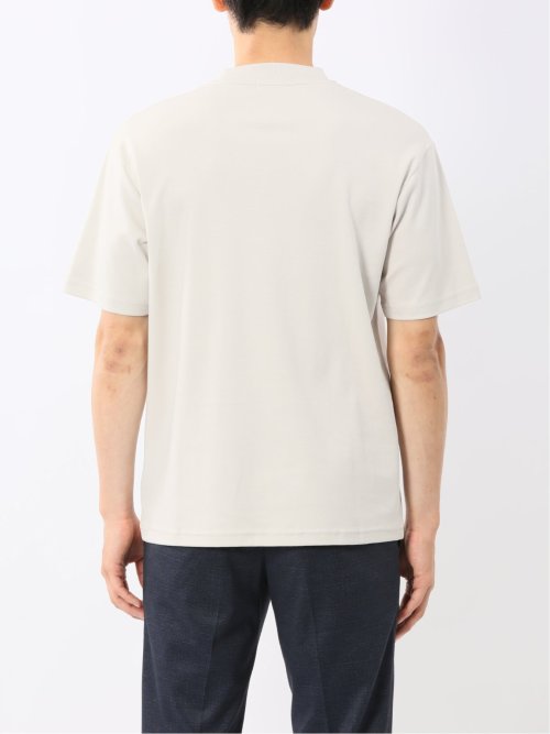 【DRESS T-SHIRT】シルケットコットン スロープネック半袖Tシャツ