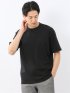 【DRESS T-SHIRT】シルケットコットン スロープネック半袖Tシャツ