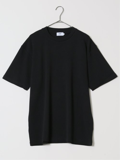 【DRESS T-SHIRT】シルケットコットン スロープネック半袖Tシャツ