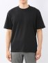 【DRESS T-SHIRT】シルケットコットン スロープネック半袖Tシャツ