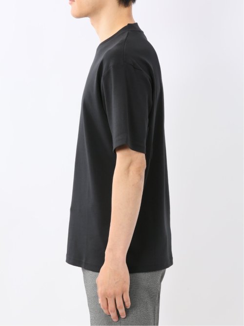 【DRESS T-SHIRT】シルケットコットン スロープネック半袖Tシャツ