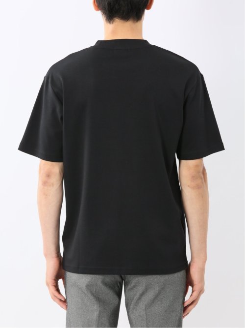 【DRESS T-SHIRT】シルケットコットン スロープネック半袖Tシャツ