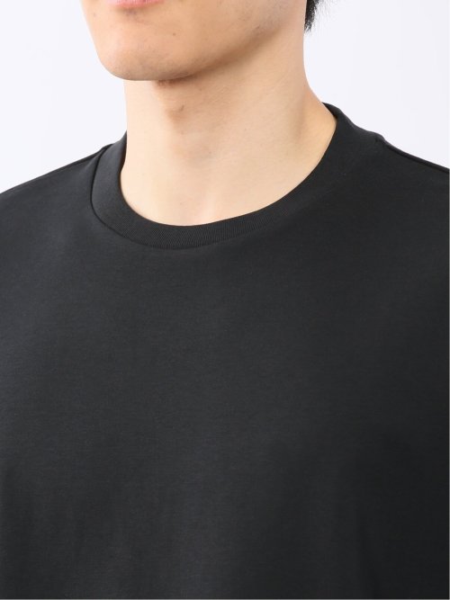 【DRESS T-SHIRT】シルケットコットン スロープネック半袖Tシャツ