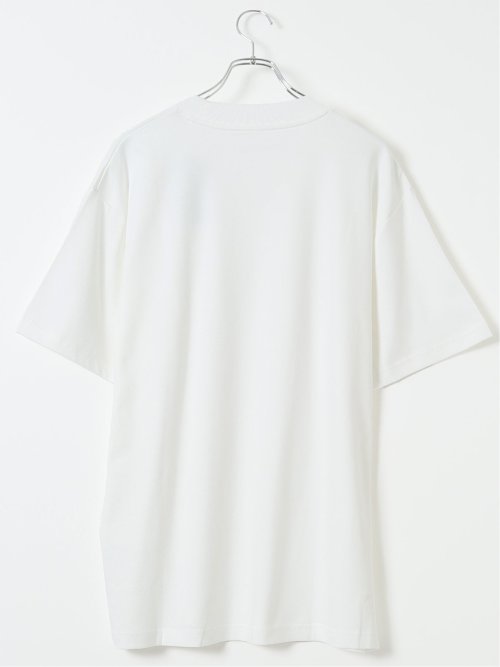 【大きいサイズ】AUVIEUX CONTINENT by gim ストレッチ 接触冷感 シルケットスムース スロープネック 半袖 Tシャツ