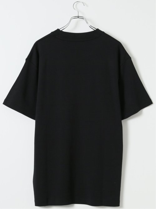 【大きいサイズ】AUVIEUX CONTINENT by gim ストレッチ 接触冷感 シルケットスムース スロープネック 半袖 Tシャツ