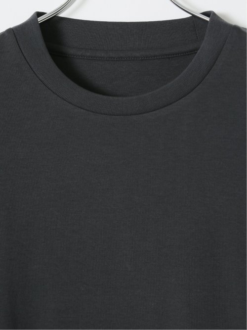 【大きいサイズ】AUVIEUX CONTINENT by gim ストレッチ 接触冷感 シルケットスムース スロープネック 半袖 Tシャツ