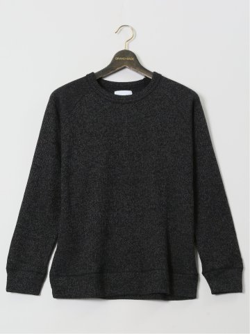 【大きいサイズ】エアロポステール/AEROPOSTALE ローゲージ鹿の子 クルーネック長袖プルオーバー