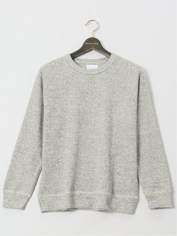 【大きいサイズ】エアロポステール/AEROPOSTALE ローゲージ鹿の子 クルーネック長袖プルオーバー