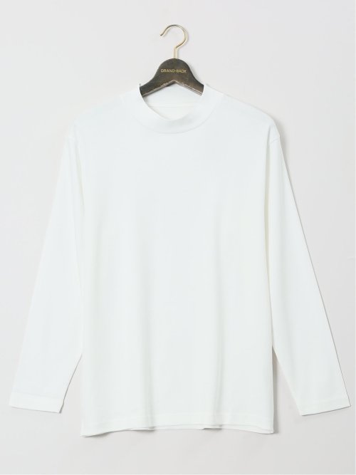【大きいサイズ】ジム/GIM 綿100% 抗菌防臭 ハイネック長袖Tシャツ