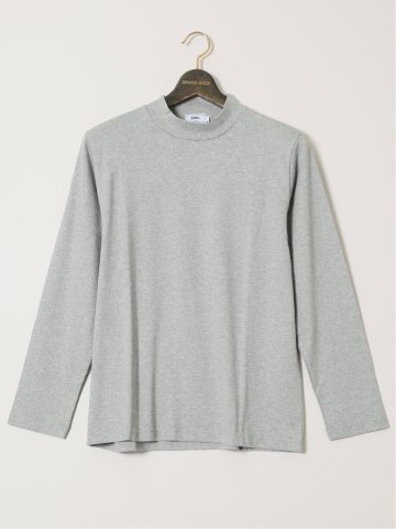 【大きいサイズ】ジム/GIM 綿100% 抗菌防臭 ハイネック長袖Tシャツ