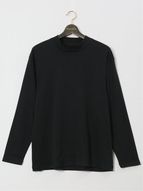 【大きいサイズ】ジム/GIM 綿100% 抗菌防臭 ハイネック長袖Tシャツ