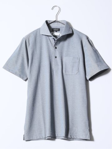 アメリカンシーアイランドコットン 鹿の子半袖ポロシャツ