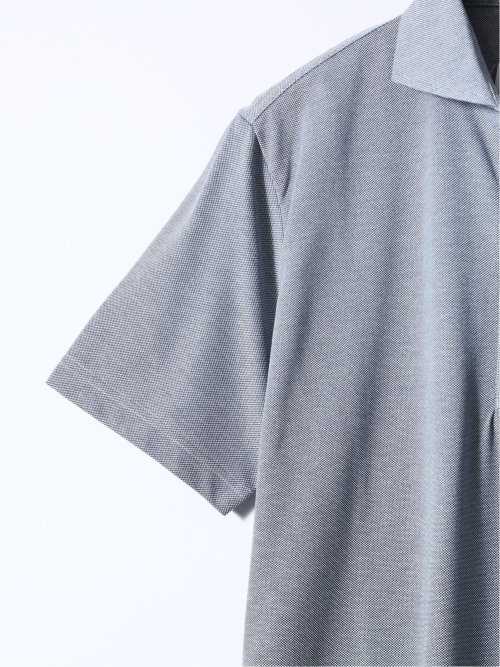 アメリカンシーアイランドコットン 鹿の子半袖ポロシャツ