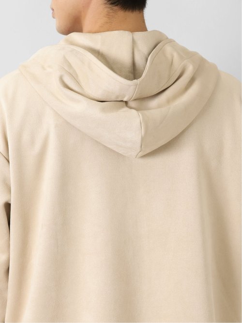 ニットスエード トリミング BIGパーカー