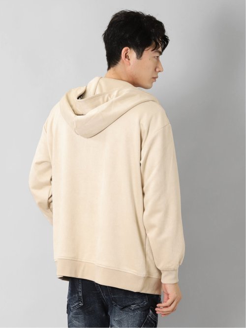 ニットスエード トリミング BIGパーカー