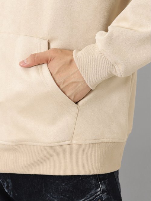 ニットスエード トリミング BIGパーカー