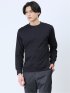 【DRESS T-SHIRT】綿ストレッチ クルーネック長袖Tシャツ