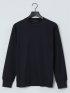 【DRESS T-SHIRT】綿ストレッチ クルーネック長袖Tシャツ