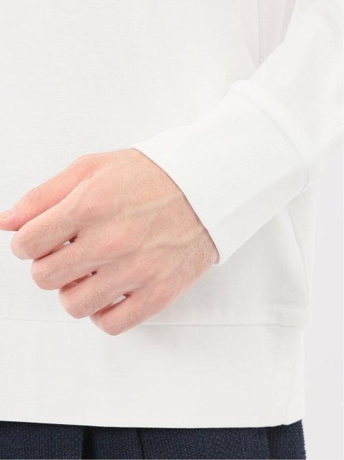 【DRESS T-SHIRT】シルケットスムス スロープネック 長袖Tシャツ