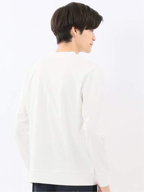 【DRESS T-SHIRT】シルケットスムス スロープネック 長袖Tシャツ