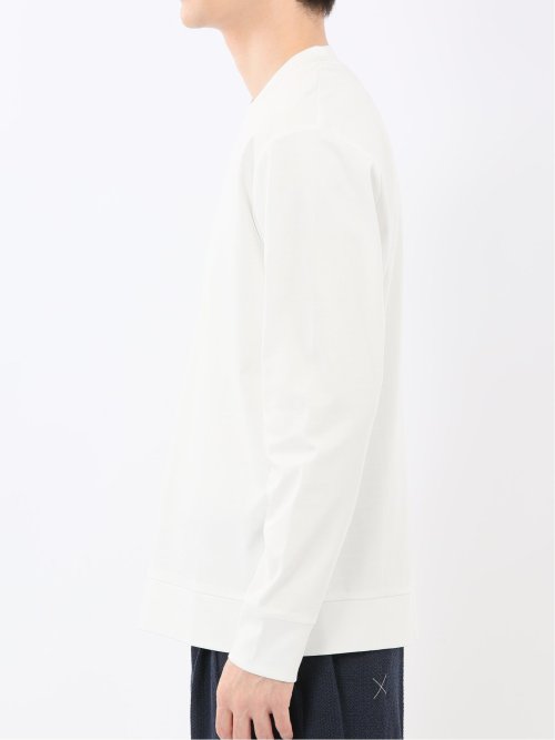 【DRESS T-SHIRT】シルケットスムス スロープネック 長袖Tシャツ