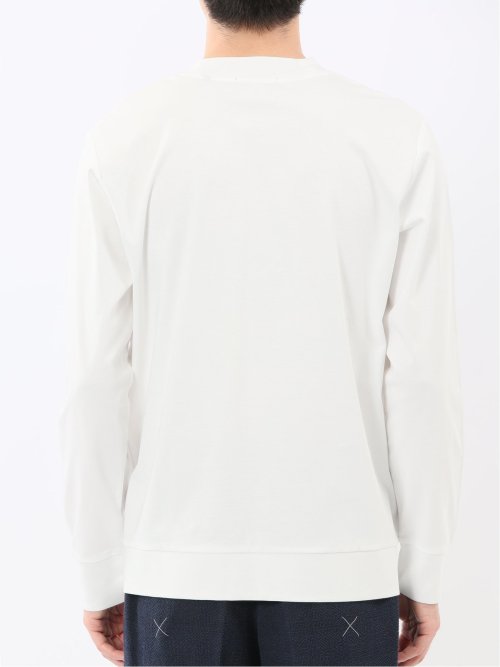 【DRESS T-SHIRT】シルケットスムス スロープネック 長袖Tシャツ