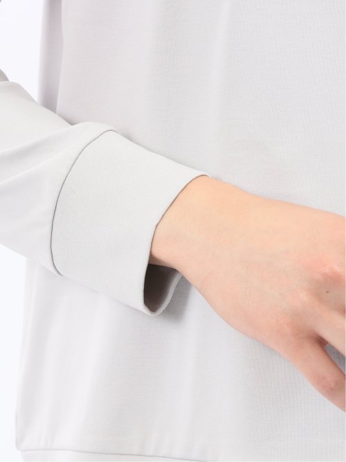 【DRESS T-SHIRT】シルケットスムス スロープネック 長袖Tシャツ