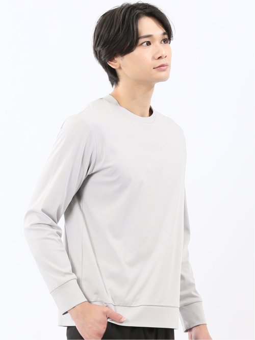 【DRESS T-SHIRT】シルケットスムス スロープネック 長袖Tシャツ