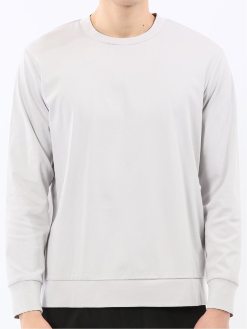 【DRESS T-SHIRT】シルケットスムス スロープネック 長袖Tシャツ