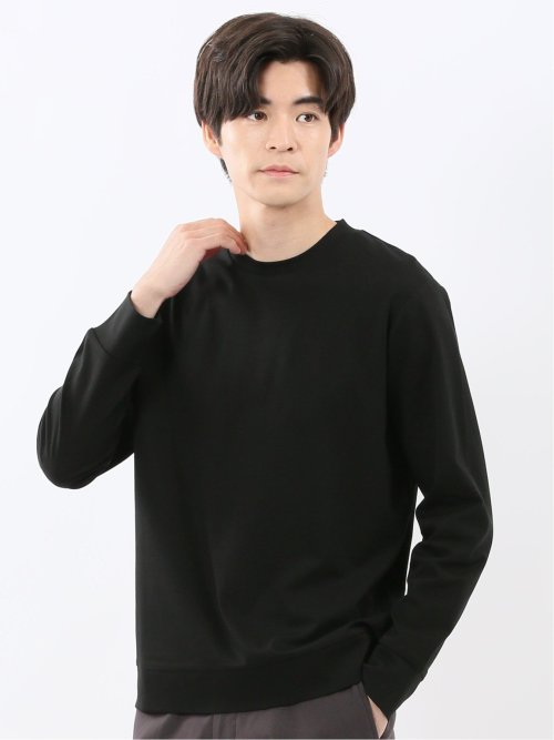 【DRESS T-SHIRT】シルケットスムス スロープネック 長袖Tシャツ