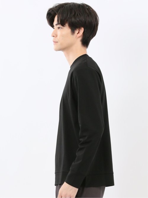 【DRESS T-SHIRT】シルケットスムス スロープネック 長袖Tシャツ