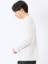 Tシャツ メンズ 長袖 ストレッチ UV 綿 コットン 無地 シルケット スムス スロープネック ドレスT
