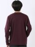 Tシャツ メンズ 長袖 ストレッチ UV 綿 コットン 無地 シルケット スムス スロープネック ドレスT