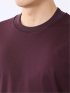 Tシャツ メンズ 長袖 ストレッチ UV 綿 コットン 無地 シルケット スムス スロープネック ドレスT