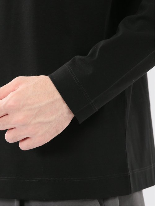 【DRESS T-SHIRT】シルケットスムス ハイネック 長袖Tシャツ