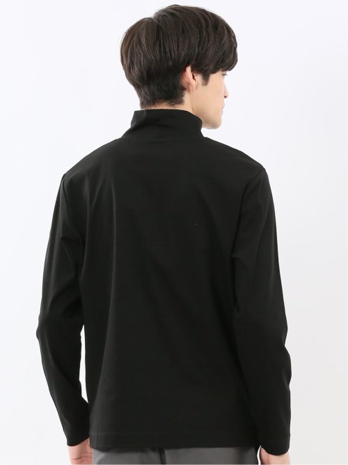 【DRESS T-SHIRT】シルケットスムス ハイネック 長袖Tシャツ