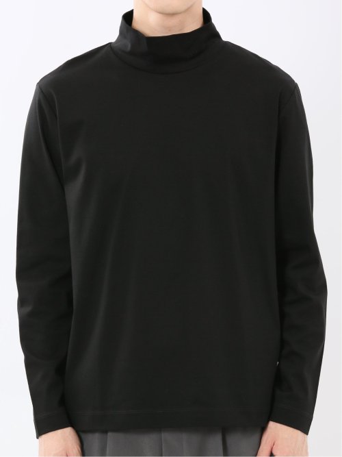 【DRESS T-SHIRT】シルケットスムス ハイネック 長袖Tシャツ