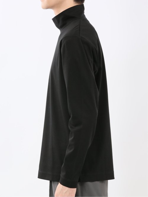 【DRESS T-SHIRT】シルケットスムス ハイネック 長袖Tシャツ