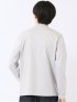 Tシャツ メンズ 長袖 ストレッチ UV 綿 コットン 無地 シルケット スムス モックネック ドレスT