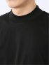 Tシャツ メンズ 長袖 ストレッチ UV 綿 コットン 無地 シルケット スムス モックネック ドレスT